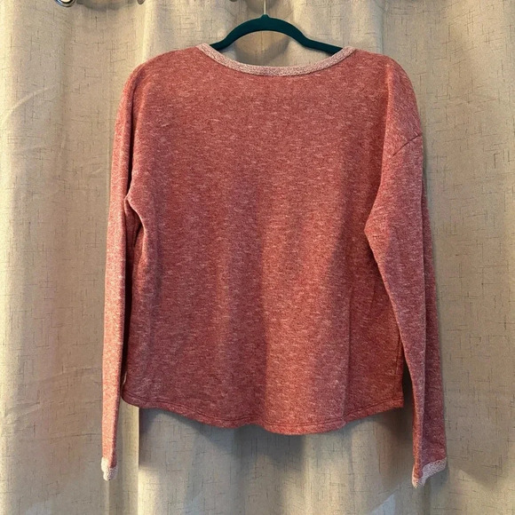 Juicy Couture Misses Pale Red Crop Sweatshirt Size L, “I JUST WANT YOU” - Picture 2 of 4